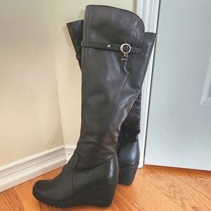 Tata Leather Over the knee boots, US 5.5 (22.5cm)